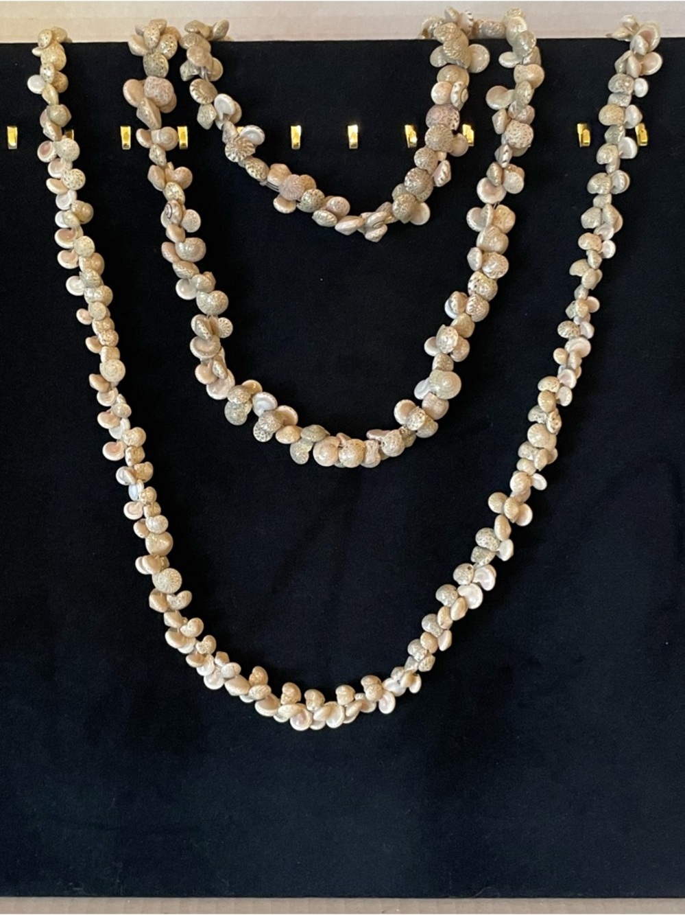 Vintage Shell Beaded Multi-Strand Necklaces (2)